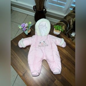 American Girl Bitty Baby Pink Penguin Snowsuit